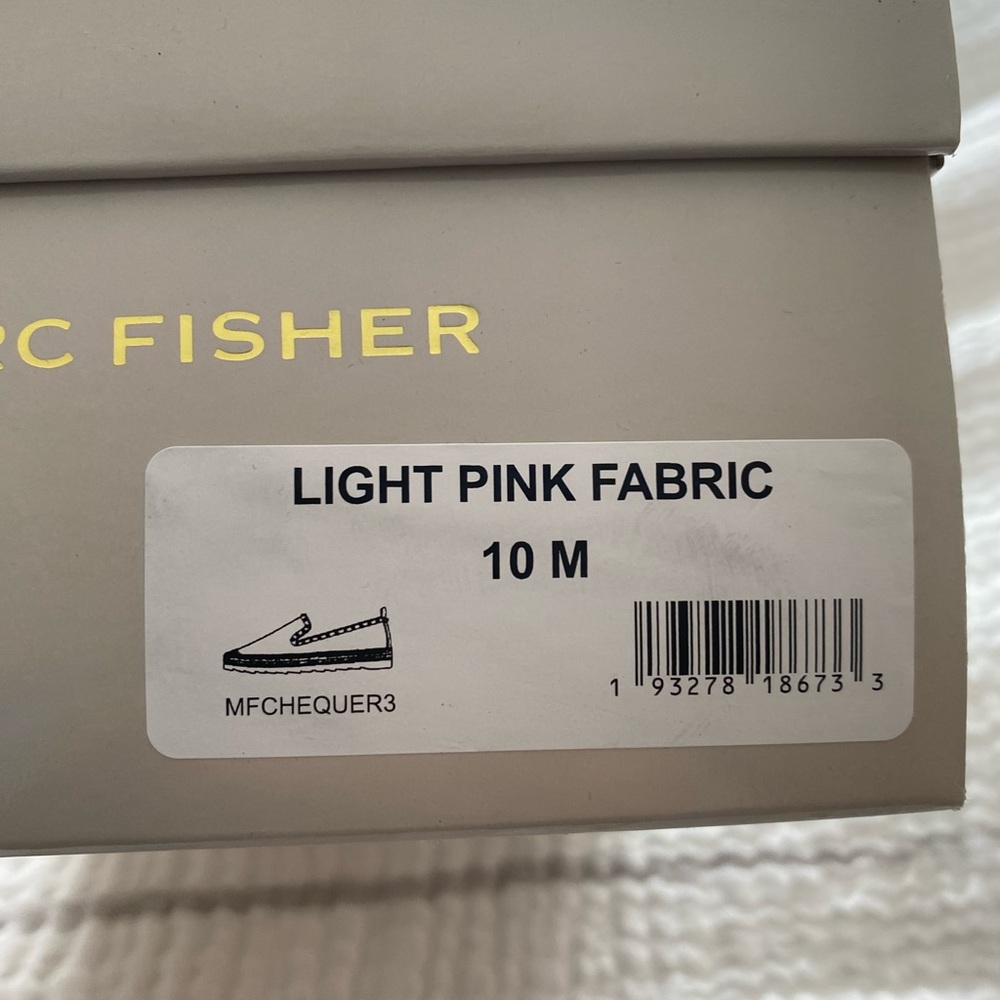 Marc Fisher pink suede espadrille slip on w/ rubber sole & studs New size 10 - Picture 12 of 12